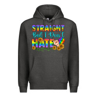Charcoal Heather LGBTQ+ Straight But I Don't Hate Premium Hoodie - BundleAndBundleShop