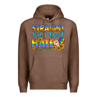 Chestnut LGBTQ+ Straight But I Don't Hate Premium Hoodie - BundleAndBundleShop