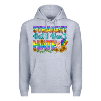 Heather Grey LGBTQ+ Straight But I Don't Hate Premium Hoodie - BundleAndBundleShop