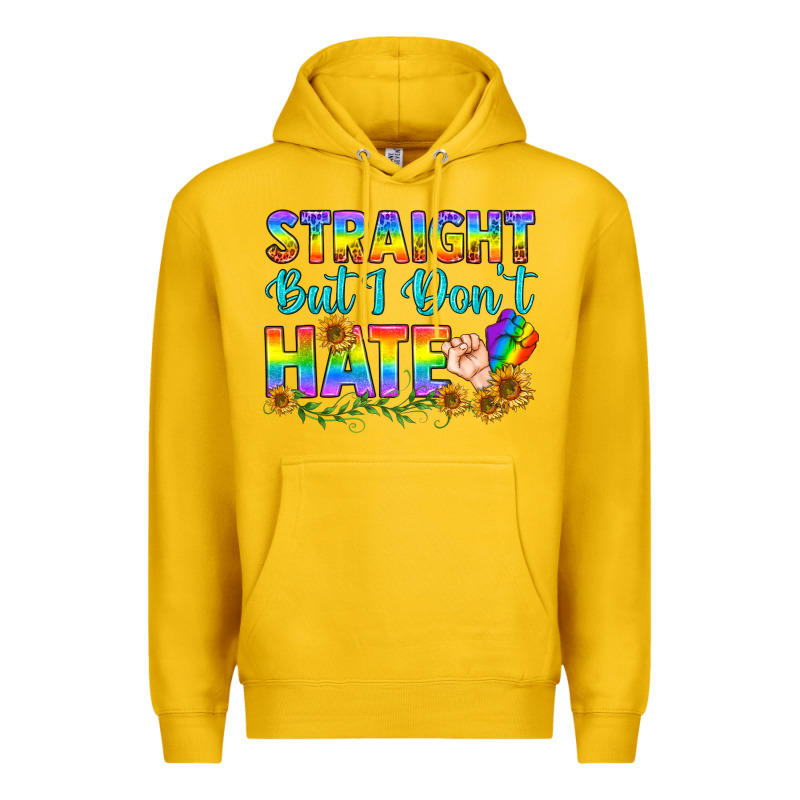Lgbtq+ Straight But I Don't Hate Premium Hoodie by BundleAndBundleShop | Teevron