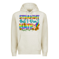 Oatmeal Heather LGBTQ+ Straight But I Don't Hate Premium Hoodie - BundleAndBundleShop