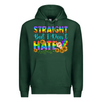 Sports Green LGBTQ+ Straight But I Don't Hate Premium Hoodie - BundleAndBundleShop