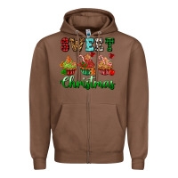 Chestnut sweet Christmas with cupcake Zipper Hoodie - AdoDesignShop