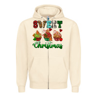 Sandshell sweet Christmas with cupcake Zipper Hoodie - AdoDesignShop