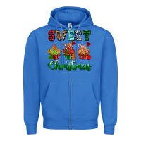 True Royal sweet Christmas with cupcake Zipper Hoodie - AdoDesignShop
