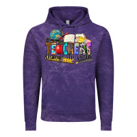 Cloud Purple teachers change the world Vintage Hoodie - Zillion Design Studio