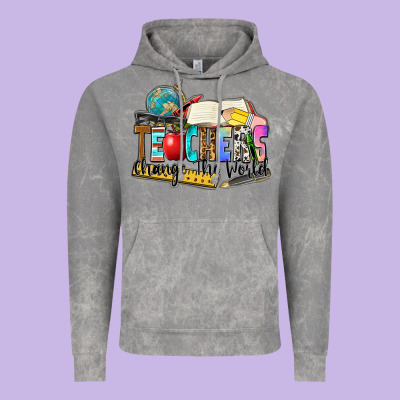 Teachers Change The World Vintage Hoodie Designed By Zillion Design Studio