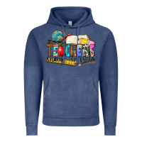 Vintage Denim teachers change the world Vintage Hoodie - Zillion Design Studio