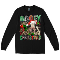 Black Mooey christmas Long Sleeve Tee - FaDigitalArtStudio