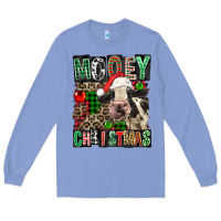 Colony Blue Mooey christmas Long Sleeve Tee - FaDigitalArtStudio