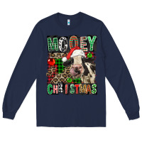 Navy Mooey christmas Long Sleeve Tee - FaDigitalArtStudio