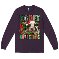 Plum Mooey christmas Long Sleeve Tee - FaDigitalArtStudio