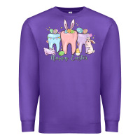 Purple happy easter teeth Premium Sweatshirt - MaliasSmallBusiness