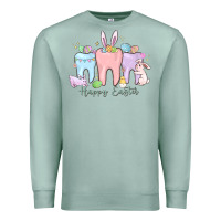 Seafoam happy easter teeth Premium Sweatshirt - MaliasSmallBusiness