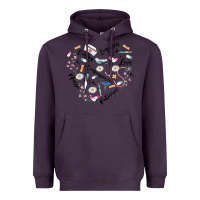 Plum nurse Heavyweight Hoodie - MaliasSmallBusiness