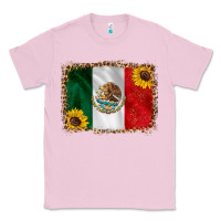 Bubblegum Pink mexico flag background Classic Tee - HRA Design Shop