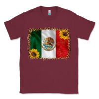 Burgundy mexico flag background Classic Tee - HRA Design Shop