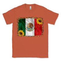 Copper mexico flag background Classic Tee - HRA Design Shop