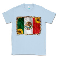 Dusty Blue mexico flag background Classic Tee - HRA Design Shop