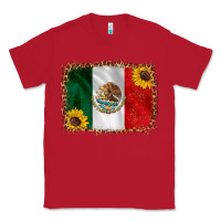 Red mexico flag background Classic Tee - HRA Design Shop