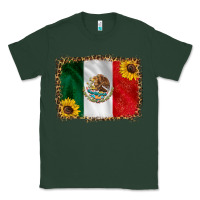 Sports Green mexico flag background Classic Tee - HRA Design Shop