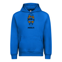 Cobalt Sunflower Mom Skull Urban Hoodie - Bettercallsaul