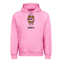 Fuchsia Pink Sunflower Mom Skull Urban Hoodie - Bettercallsaul