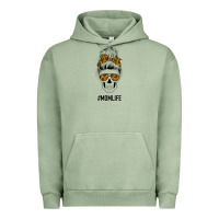 Pigment Oil Green Sunflower Mom Skull Urban Hoodie - Bettercallsaul