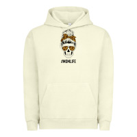 Pigment Pistachio Sunflower Mom Skull Urban Hoodie - Bettercallsaul