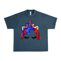 Midnight Navy 4th of july unicorn Urban Heavy Tee - Zillion Design Studio