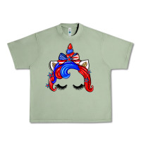 Oil Green 4th of july unicorn Urban Heavy Tee - Zillion Design Studio