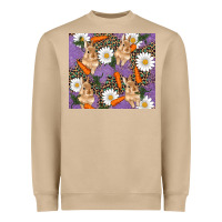 Mushroom easter bunny carrot daisys leopard glitter Heavyweight Sweatshirt - RanaPortraitStore