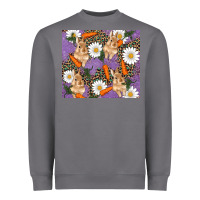 Storm easter bunny carrot daisys leopard glitter Heavyweight Sweatshirt - RanaPortraitStore