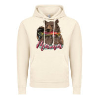 Vintage Artic Mother's Day Mama Bear Hunting Fish Vintage Hoodie - RanaPortraitStore