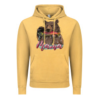 Vintage Mustard Mother's Day Mama Bear Hunting Fish Vintage Hoodie - RanaPortraitStore