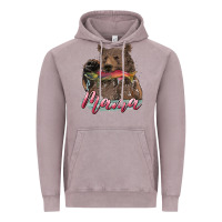 Vintage Zinc Mother's Day Mama Bear Hunting Fish Vintage Hoodie - RanaPortraitStore