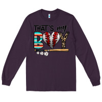 Plum baseball Long Sleeve Tee - CowhideDigitalArt