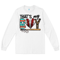 White baseball Long Sleeve Tee - CowhideDigitalArt