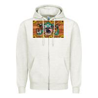 Oatmeal Heather joy sippy cup Zipper Hoodie - Artiststas