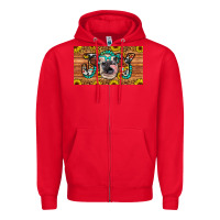Red joy sippy cup Zipper Hoodie - Artiststas