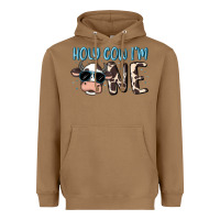 Toasted Coconut holy cow i'm one Heavyweight Hoodie - MaliasSmallBusiness