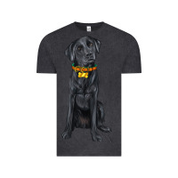 Labrador Retriever With Overflow Vintage Tee | Teevron