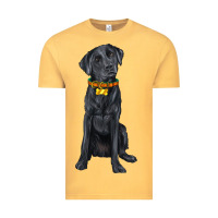 Vintage Mustard labrador retriever with overflow Vintage Tee - texasbilliewilder