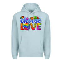 Blue Mist Pride LGBTQ+ Choose Love Premium Hoodie - BundleAndBundleShop