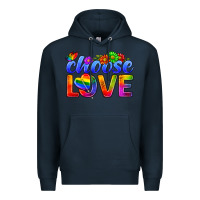 Navy Pride LGBTQ+ Choose Love Premium Hoodie - BundleAndBundleShop