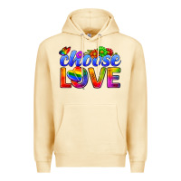 Pina Colada Pride LGBTQ+ Choose Love Premium Hoodie - BundleAndBundleShop