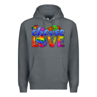 Rock Pride LGBTQ+ Choose Love Premium Hoodie - BundleAndBundleShop