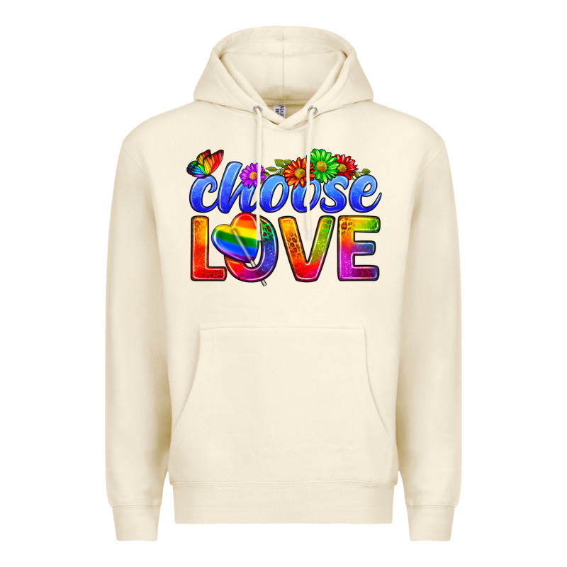 Pride Lgbtq+ Choose Love Premium Hoodie by BundleAndBundleShop | Teevron