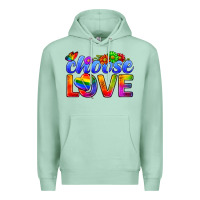 Seafoam Pride LGBTQ+ Choose Love Premium Hoodie - BundleAndBundleShop