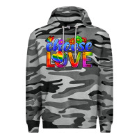 Slate Camo Pride LGBTQ+ Choose Love Premium Hoodie - BundleAndBundleShop